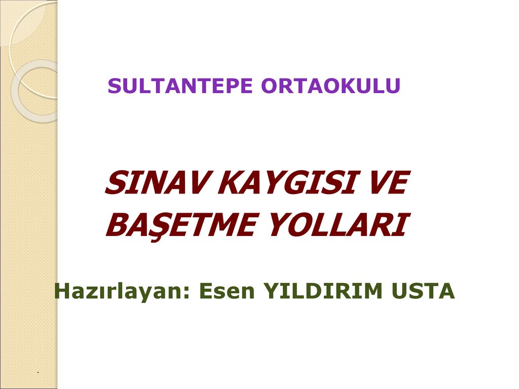 Haz Rlayan Esen Yildirim Usta Ppt Indir